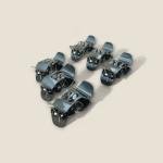 مشابك شعر معدنية لامعة –  6 قطع