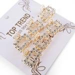 Sparkling Square Crystal Hair Claw Clip Set