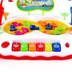 Electronic Musical Rotating Fishing Game Toy