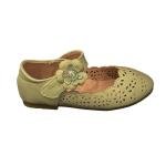 Girls' Ballerina Flats  with Floral Cutwork and Gem Strap