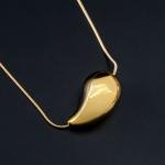 Artificial Radiant Bean-Shaped Polished Jewelry Set