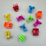 Neon Mini Claw Hair Clip Set Assorted Colourfull