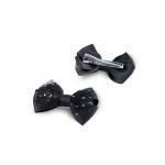 Girl's Elegant Sparkle Glitter Mesh Hari Bow Clip
