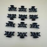 Interlocking Design Hair Claw Clips set of 12pcs