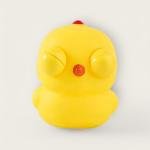 Yellow Chick Squeeze Toy with Red Nose