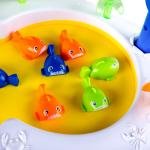 Electronic Musical Rotating Fishing Game Toy