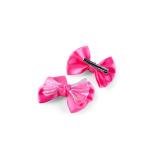 Girl's Elegant Bow Hair Clips with Mesh & Lace