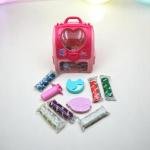 مجموعة صلصال حقيبة القلب – حقيبة محمولة بداخلها صلصال ملون مع قوالب