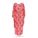 Royal Azure Pleated Kaftan Dress