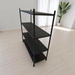 Modern  Metal 4-Tier Rolling Storage Shelf