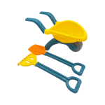Beach Builder Wheelbarrow & Sand Play Set