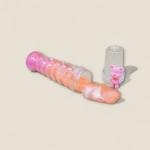 Spiral Tube Glitter Slime with Cute Bear Topper.