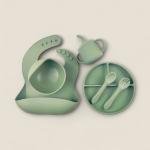 5-Piece Silicone Baby Feeding Set