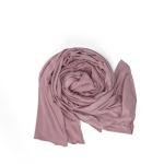 Cotton and Chiffon Scarf with Fine Stitch Edges - Dust Pink