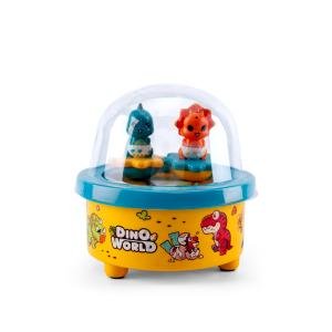 لعبة دينو وورلد الموسيقية الدوارة متعة تفاعلية للأطفال