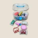 Kids' Play Dough Set – 14 Color Modeling Clay Kit in Portable Clear Storage Box