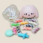 مجموعة عجينة اللعب باني دريم برطمان أرنب رائع مع 12 لونا زاهيا وقوالب إبداعية