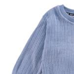 Cozy Ribbed Knit Lounge Set for Kids with Cuffed Finish