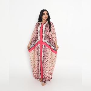 Bold Geo-Dot Fusion Kaftan