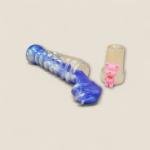 Spiral Tube Glitter Slime with Cute Bear Topper.