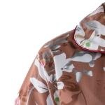 طقم بيجامة ستان بنقشة بيزلي ناعم، مريح وأنيق