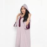 قفطان ساتان بطبقات وكشكش