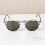 Glacier Silver Round Retro Edge Sunglasses