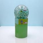 Slime Putty with Airplane Toy and Floating Beads in Clear Ball Container