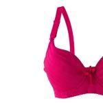 Striped Padded Bra and Panty Set with Underwire, Bow, Elegance.