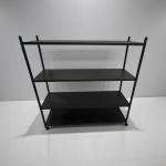 Modern  Metal 4-Tier Rolling Storage Shelf