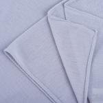 شيلة شيفون مع قطن بحواف مخيطة بدقة - رمادي فاتح