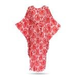 Royal Azure Pleated Kaftan Dress