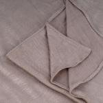 وشاح قطن وشيفون بحواف مخيطة بدقة كاكي فاتح خفيف وأنيق ومثالي للاستخدام اليومي