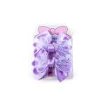 Girl's Glitter Sheer Sparkling Mesh Bow Hair Clip