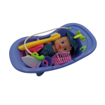 Doll with Bathtub & Accessories