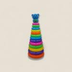 Rainbow Bear Ring Stacking Tower