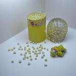 Slime Putty with Airplane Toy and Floating Beads in Clear Ball Container