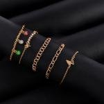 مجموعة أساور متعددة الطبقات الفاخرة - 5 قطع