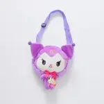 Kuromi Plush Shoulder Bag with Hidden Umbrella Compartment