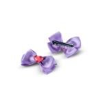 Girl's Bow Hair Clip with Heart Center