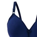 Padded Bra with Underwire, Adjustable Straps, Smooth Finish, and Center Satin Bow