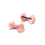 مشبك الشعر المزخرف على شكل فيونكة وزهرة فى المنتصف