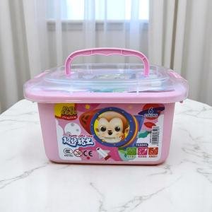 Super Light Clay Set – 6-Color Air Dry Dough Kit in Storage Box with Molds