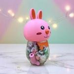 Bunny Play Dough Set – Animal Head Jar with Colorful Clay & Molds