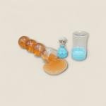 Princess Doll Glitter Slime Tube with Cute Figurine Topper