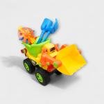 Colorful Excavator Truck Toy with Sand Tools