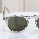 Glacier Silver Round Retro Edge Sunglasses