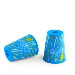 Knockdown Toss Stacking Cups with Soft Throwing Bag - Flame Like Pattern