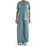 طقم ملابس منزلية بنقشة مضلعة تطريز على الصدر وقصة مريحة راحة وأناقة في كل لحظة